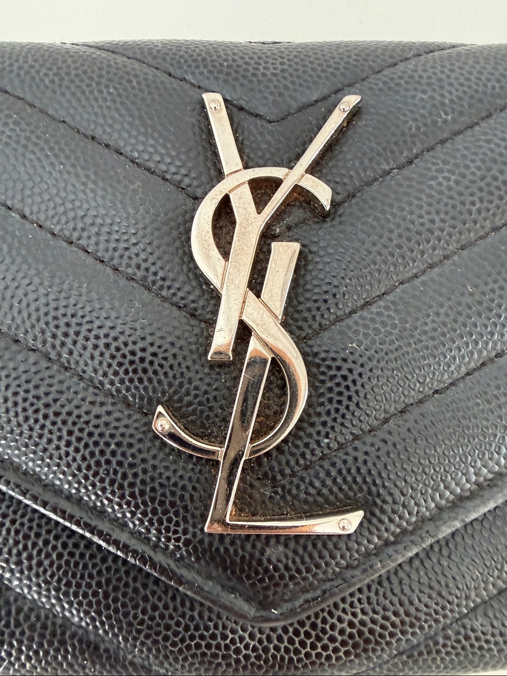 YSL Black wallet on chain - Picture 2 of 8